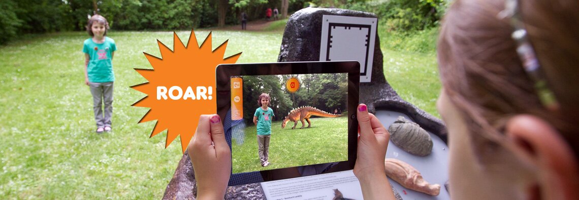Isle of Wight walking with dinosaurs app in Ventnor